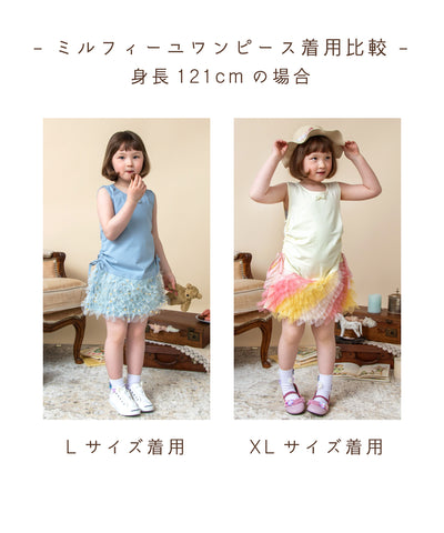 ミルフィーユワンピース/タータングレー