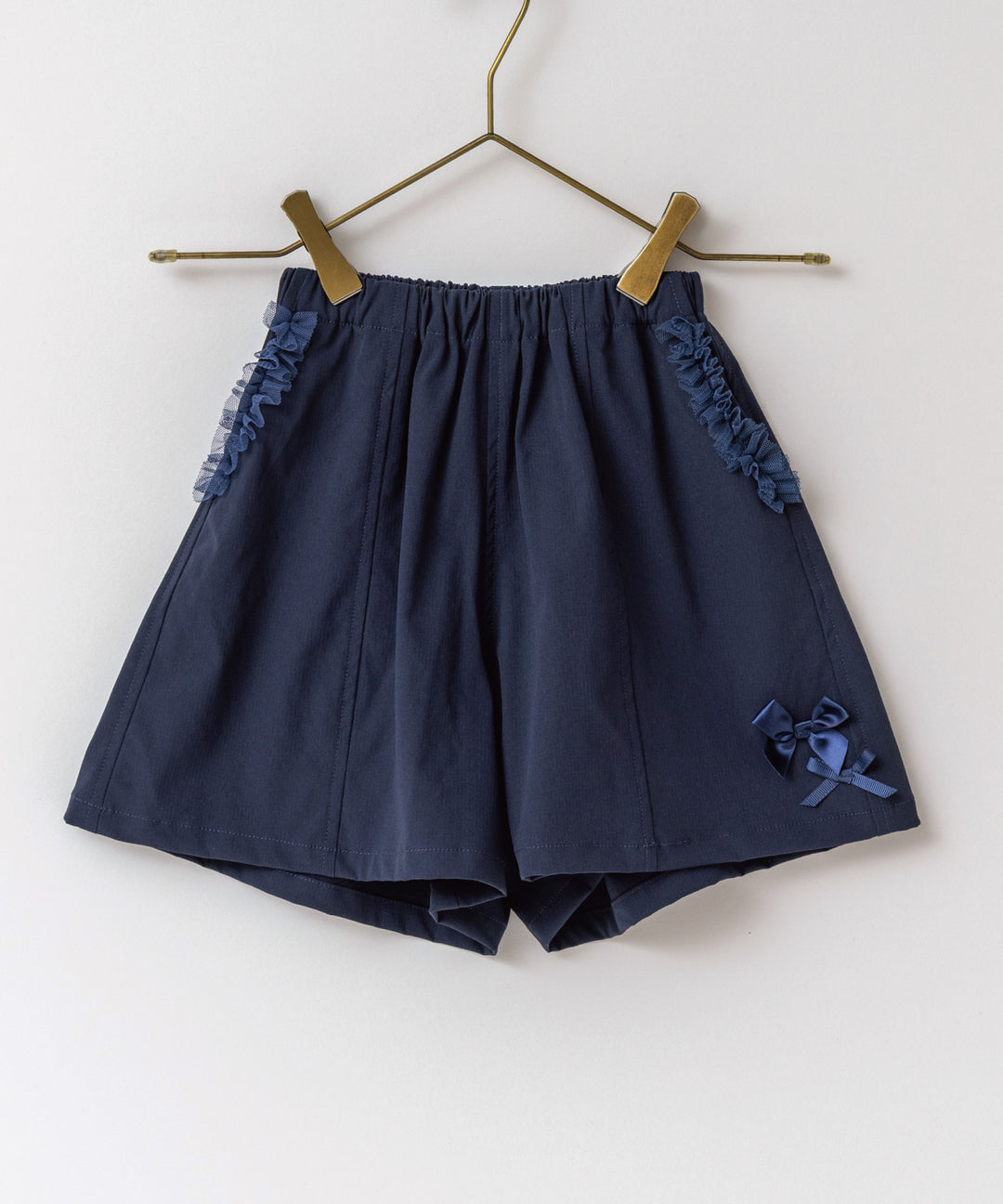 撥水キュロット】 ネイビー 女の子 子供服 ショートパンツ アウトドア