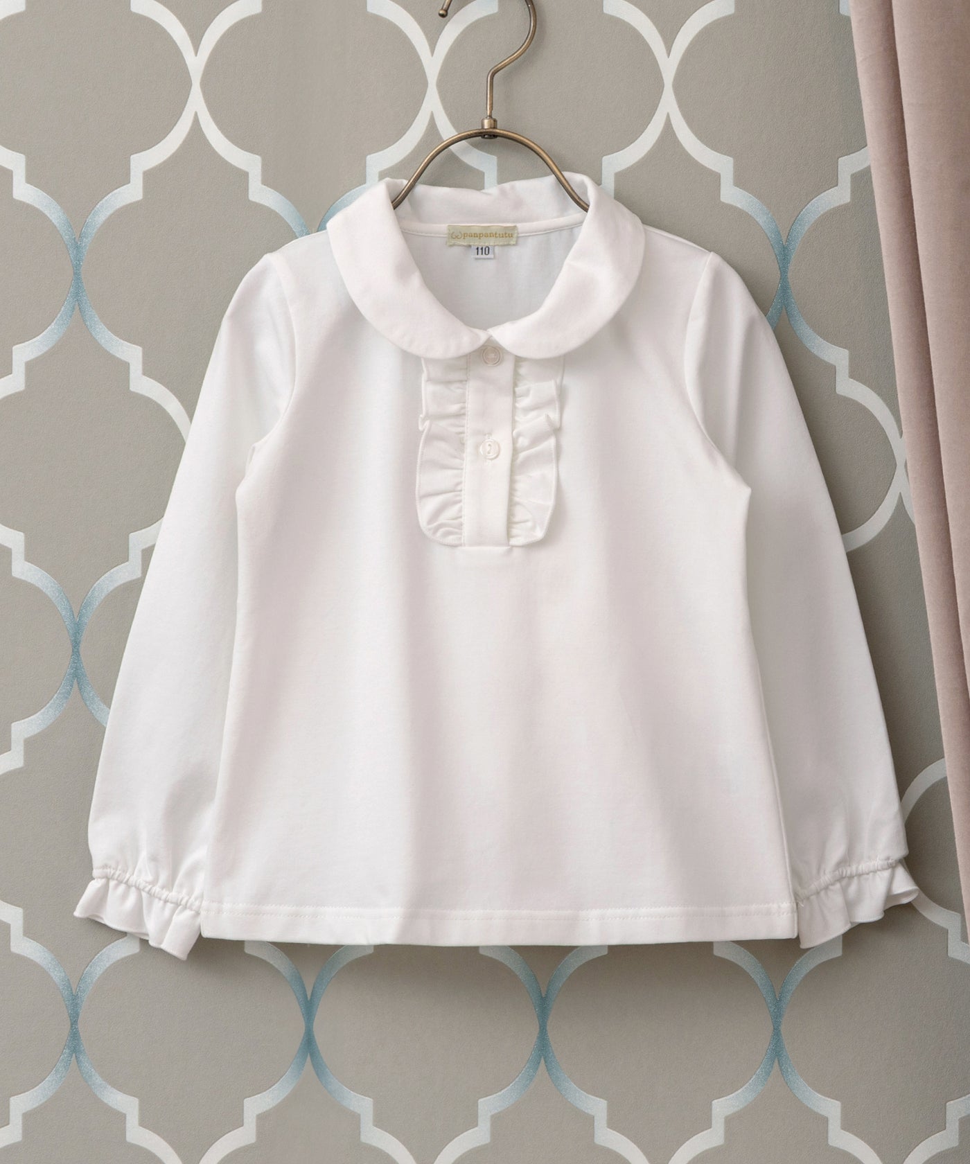 クラシカルフリルブラウス/ホワイト