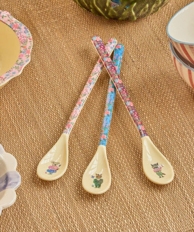 rice / Nathalie Lete プリントメラミン ロングスプーン3本セット