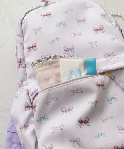 撥水マルチポケットリュック/リボンパレード