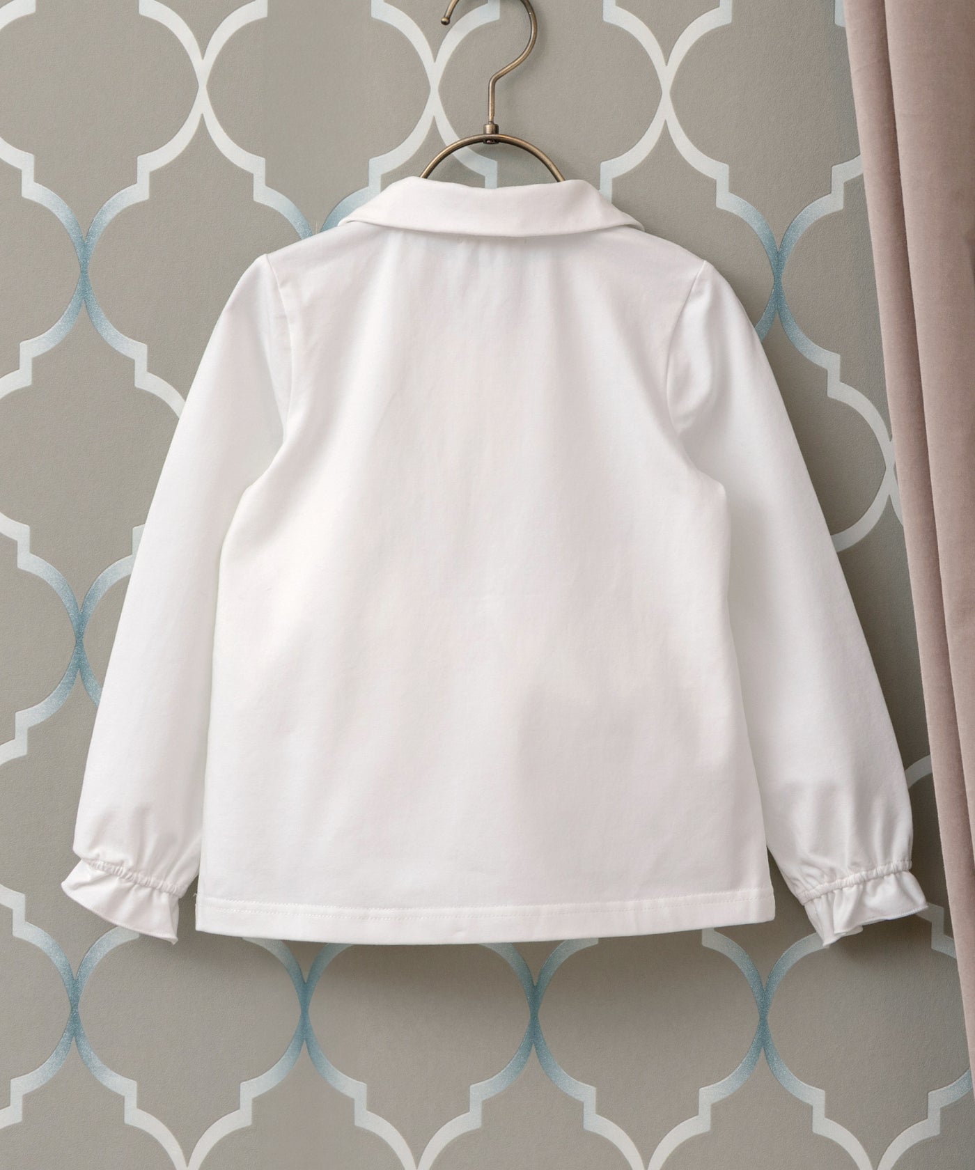 クラシカルフリルブラウス/ホワイト