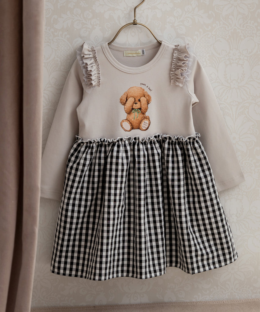 ドッキングワンピ】 プードル 女の子 子供服 ワンピース かわいい 犬