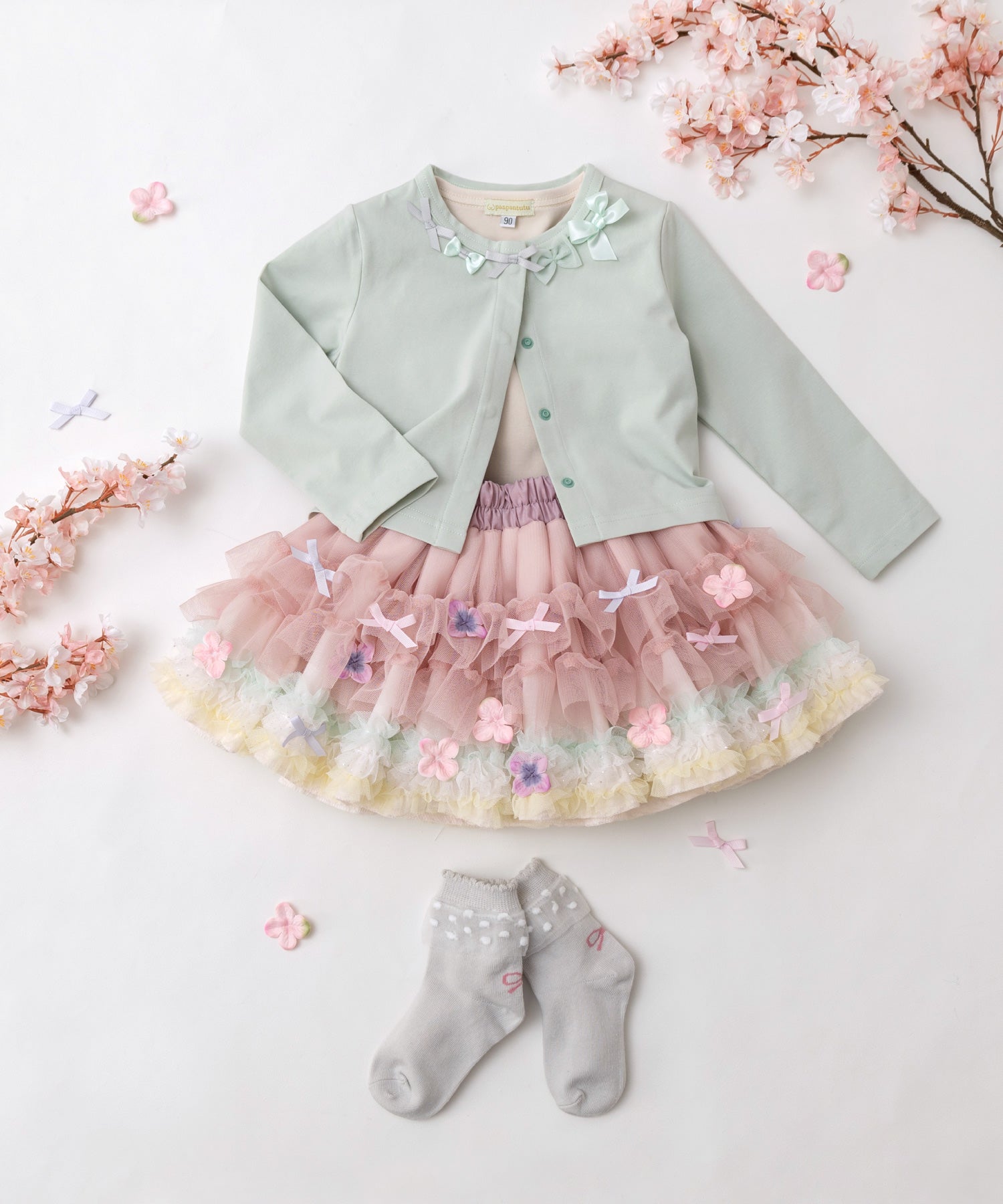 【春限定】お花とリボンのデコレーションチュチュ/さくら