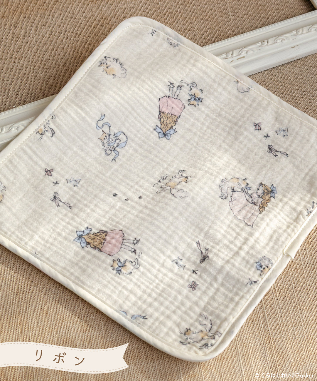 ガーゼハンカチ】 くらはしれい 名入れ刺繍 イニシャル 小学生 進級