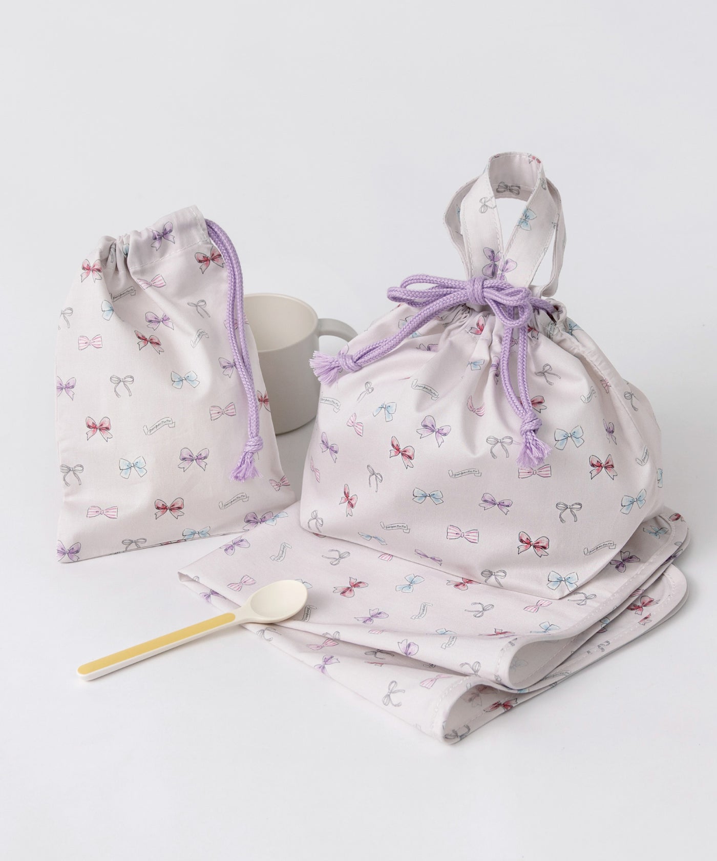 ランチ３点セット(ランチクロス/ミニ巾着/ランチ巾着)