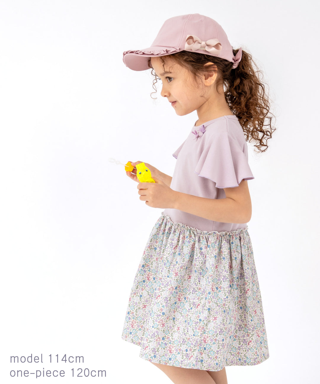 きせかえフリルキャップ 帽子 キッズ ハット 日除け コットンキャップ