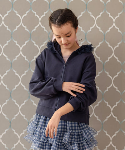 【ONLINE・直営限定】チュールラッフルパーカー(ママサイズ)