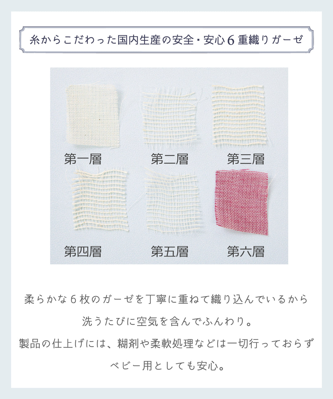 パンパンチュチュ 6点セット ふんわり6重織ガーゼ/ハンカチビブ 日本製ガーゼのベビースタイ