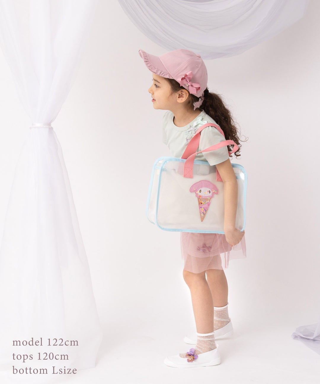 きせかえフリルキャップ 帽子 キッズ ハット 日除け コットンキャップ