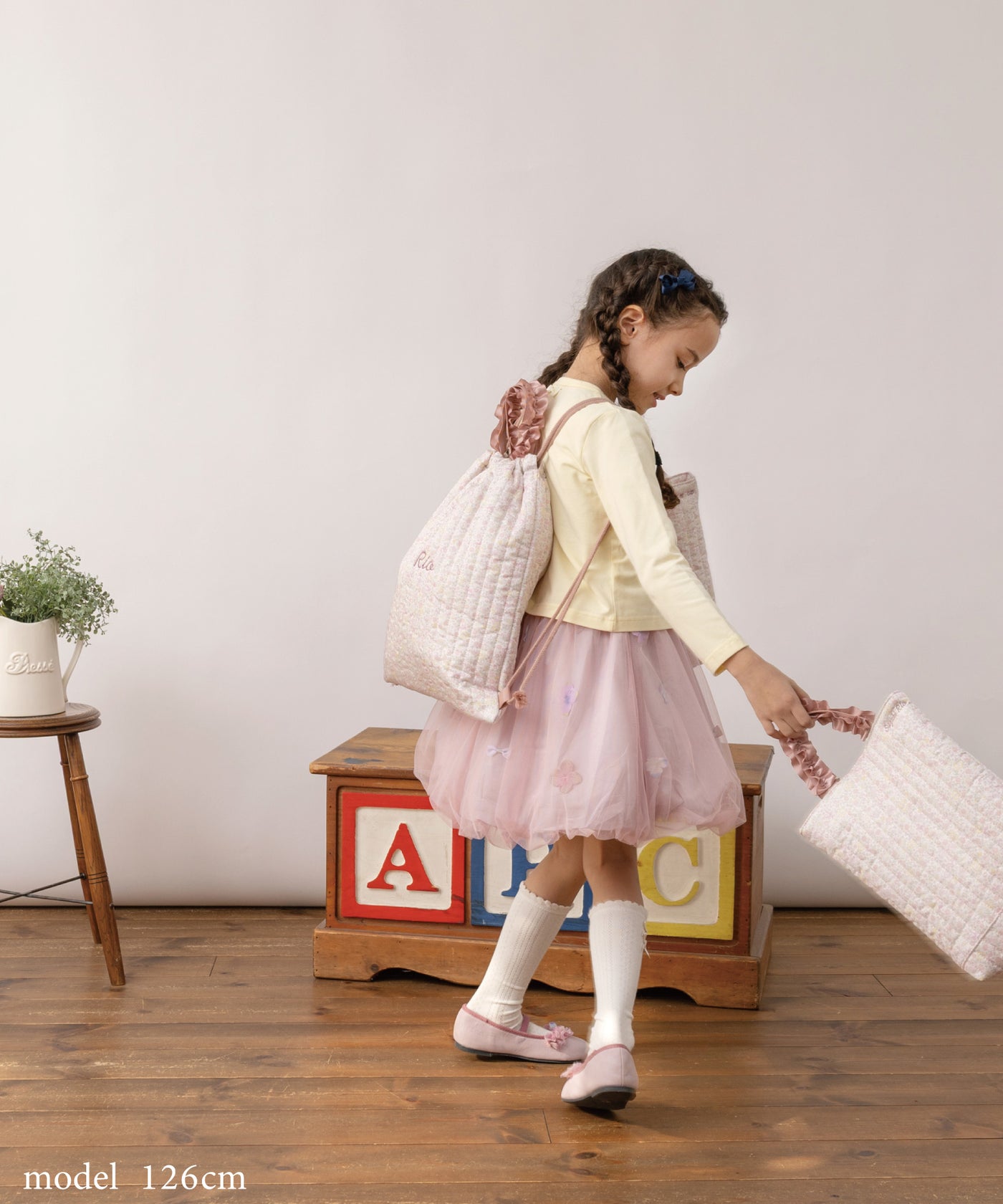 【ご予約】フリルレッスンバッグ/ナップサック/シューズバッグ(2月上旬〜お届け)