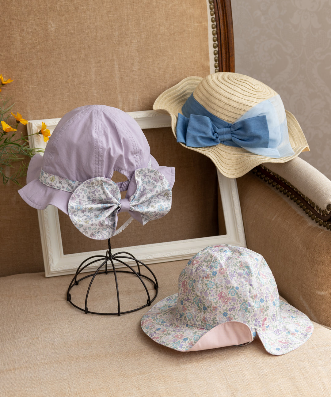 キッズ帽子】日よけ UVcut 紫外線対策 こども アウトドア 遠足 通園