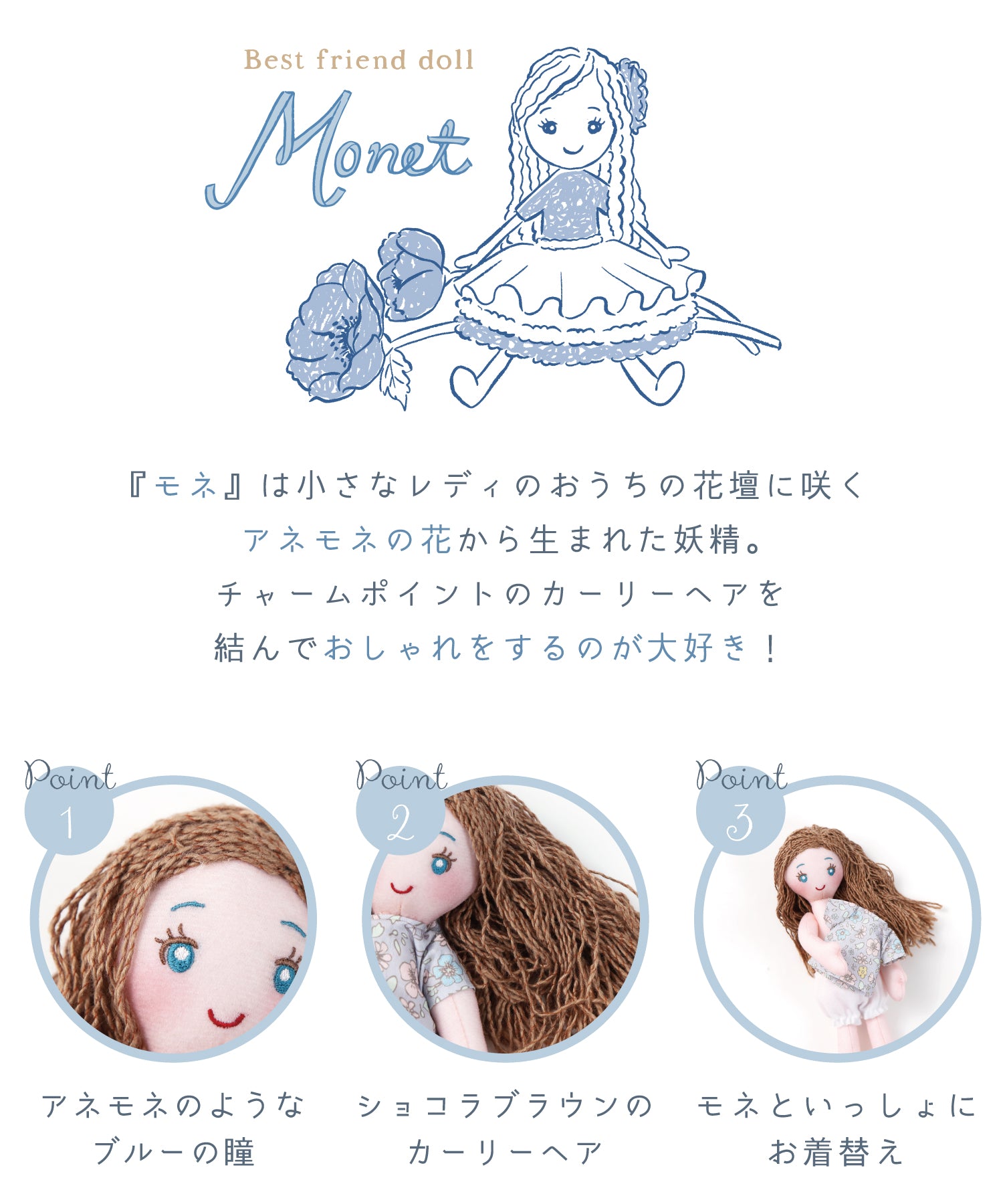 ベストフレンドドール着せ替えトランクギフト/モネ