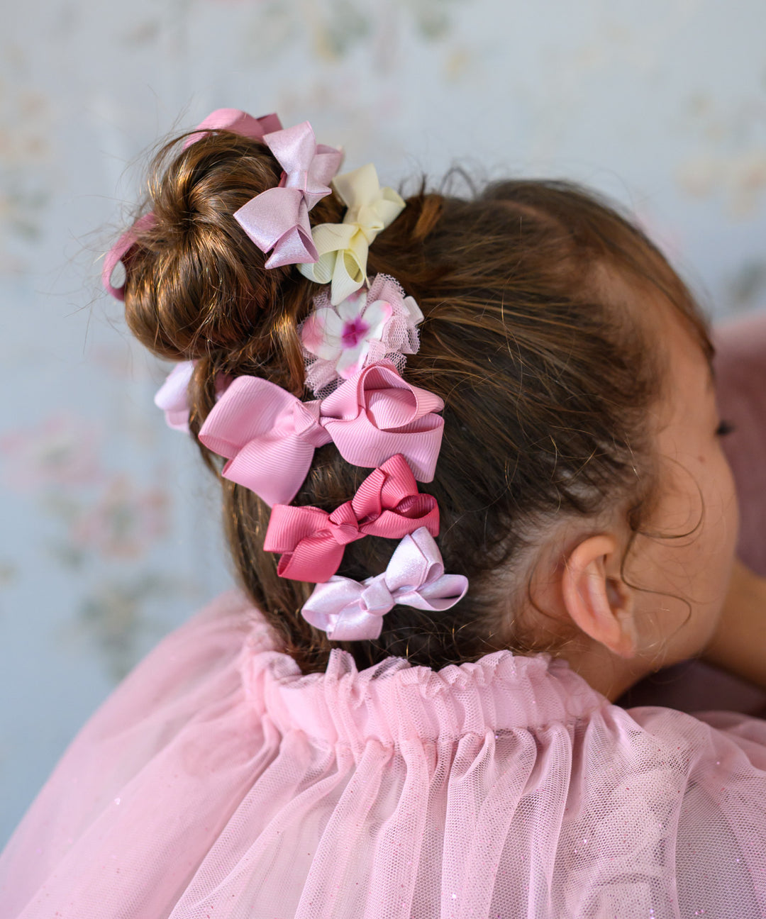 グレースリボンヘアピンアアクセ ヘアゴム こども 子供 キッズ ヘア