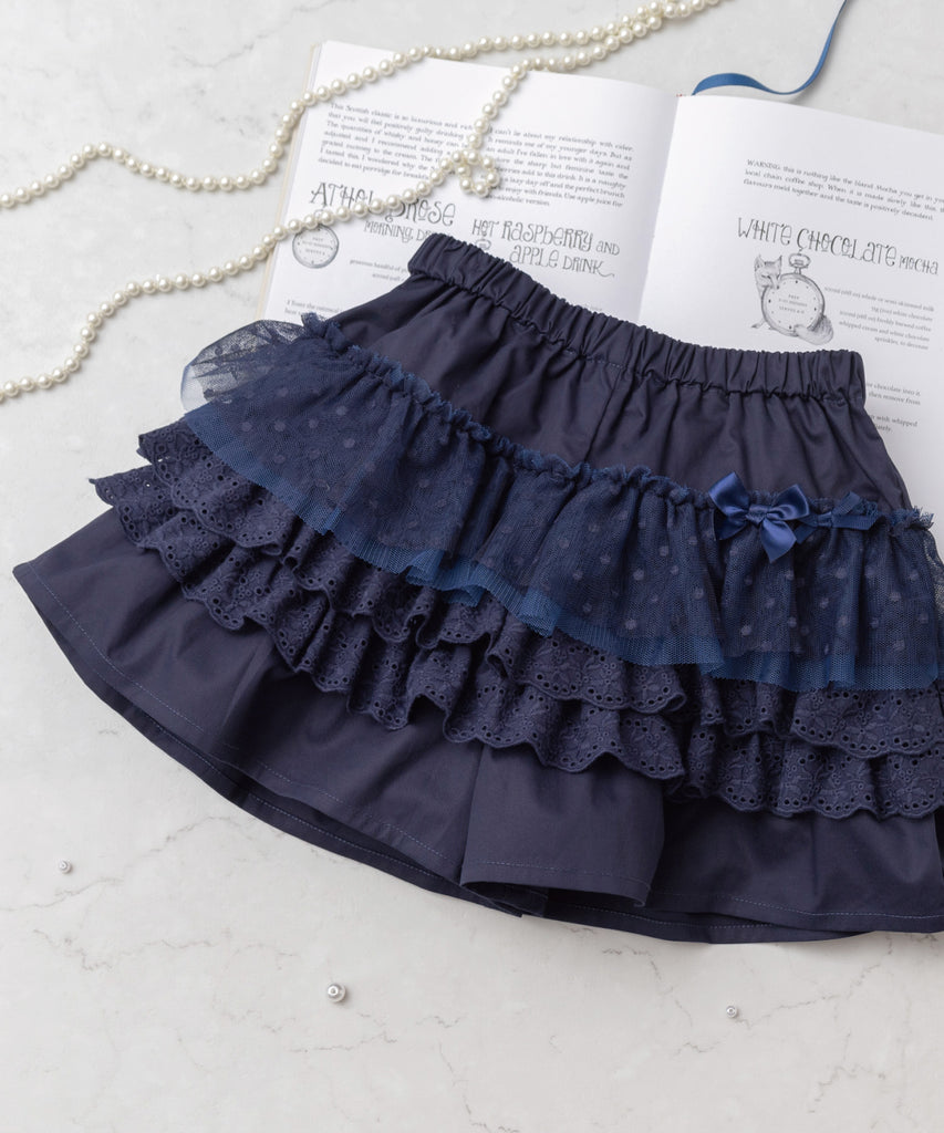 LIZLISA 希少 ライトブルー フリルレース キュロット LIZLISA 希少