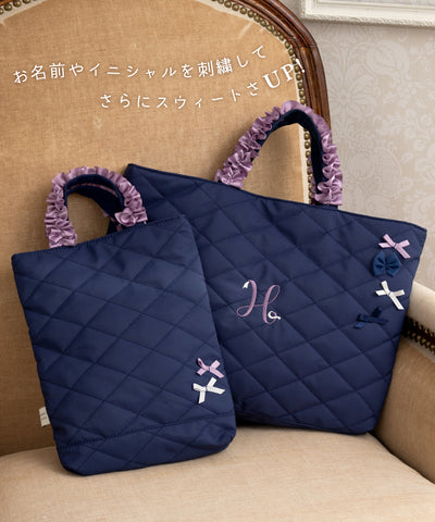 リボンフリルレッスンバッグ/シューズバッグ