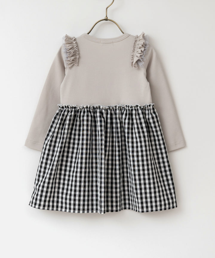 ドッキングワンピ】 プードル 女の子 子供服 ワンピース かわいい 犬