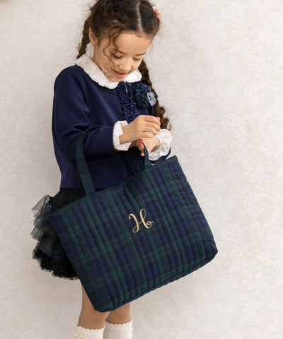 【刺繍30%OFF】ブラックウォッチ/レッスンバッグ3点セット(12月下旬〜お届け)