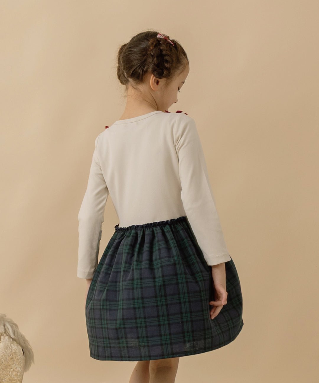 あちゃちゅむ×Disney バンビ.うさぎゴブラン織り ワンピース ワンピース】 くらはしれい コラボ ドッキングワンピ 子供服 女の子