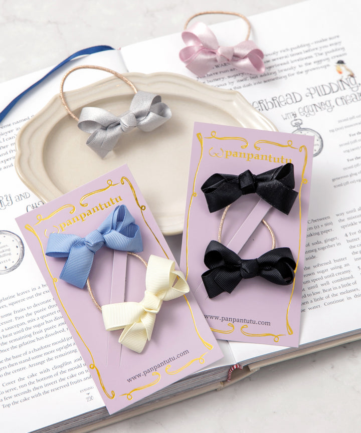 プリマリボンヘアゴム(2個セット) ヘアアクセ ヘアゴム こども 子供