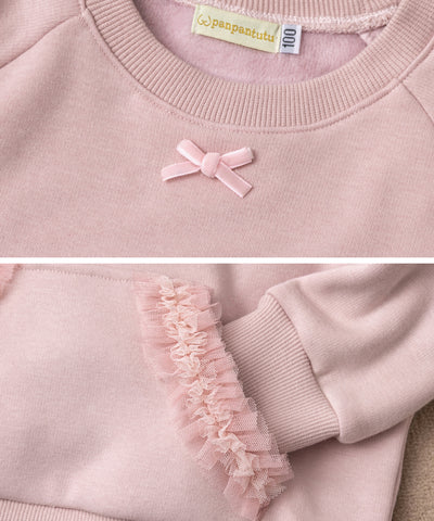 もこもこスウェットトップ/ミルクピンク