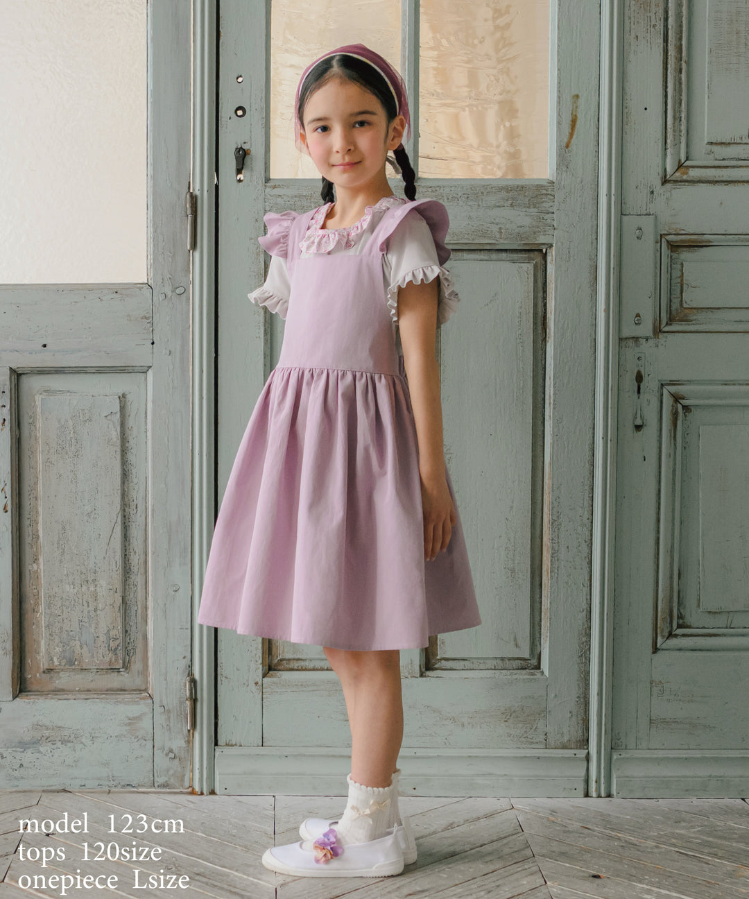 エプロンワンピース】 子供服 キッズ 女の子 可愛い サロペット 通園