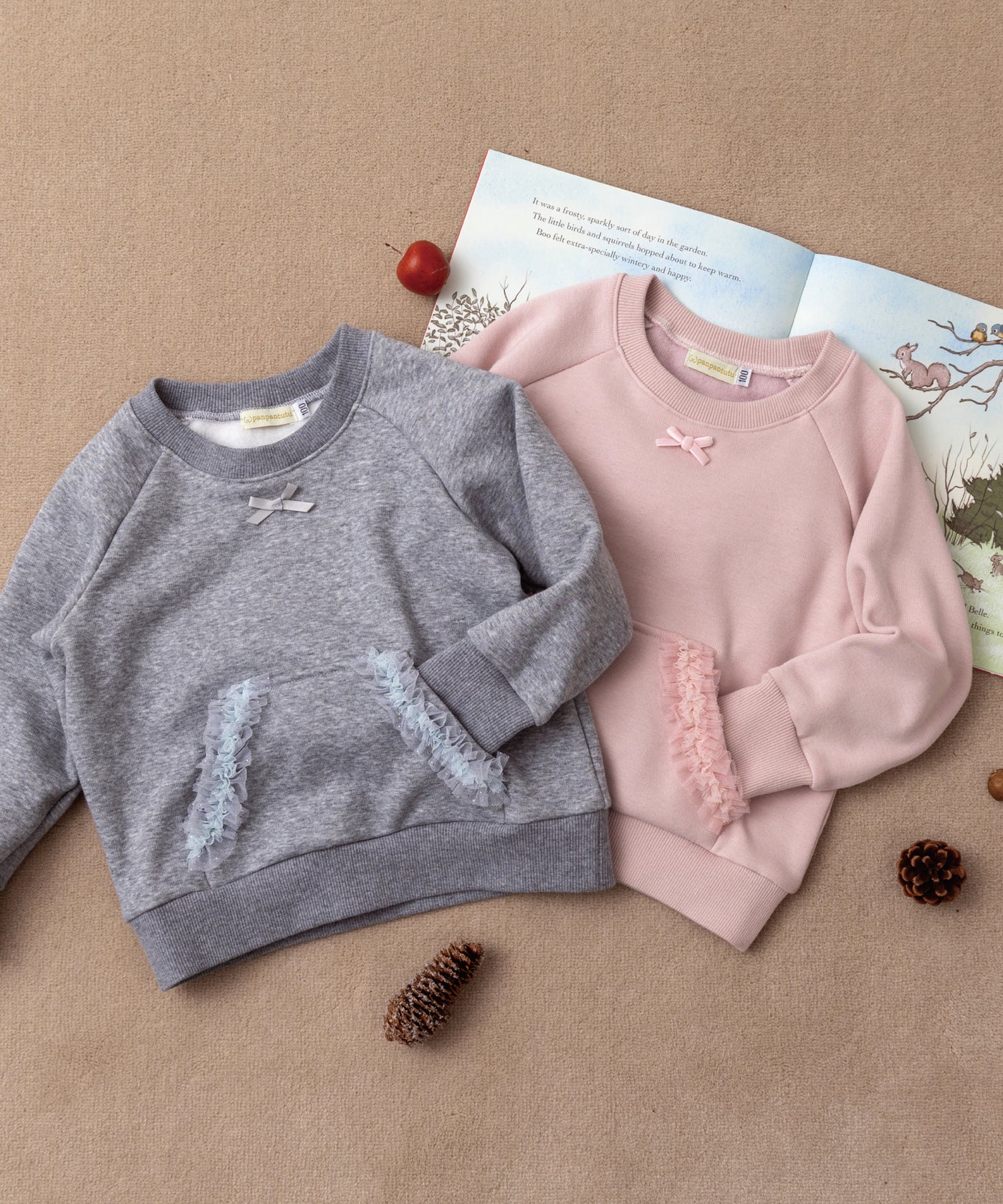 もこもこスウェットトップ/ミルクピンク