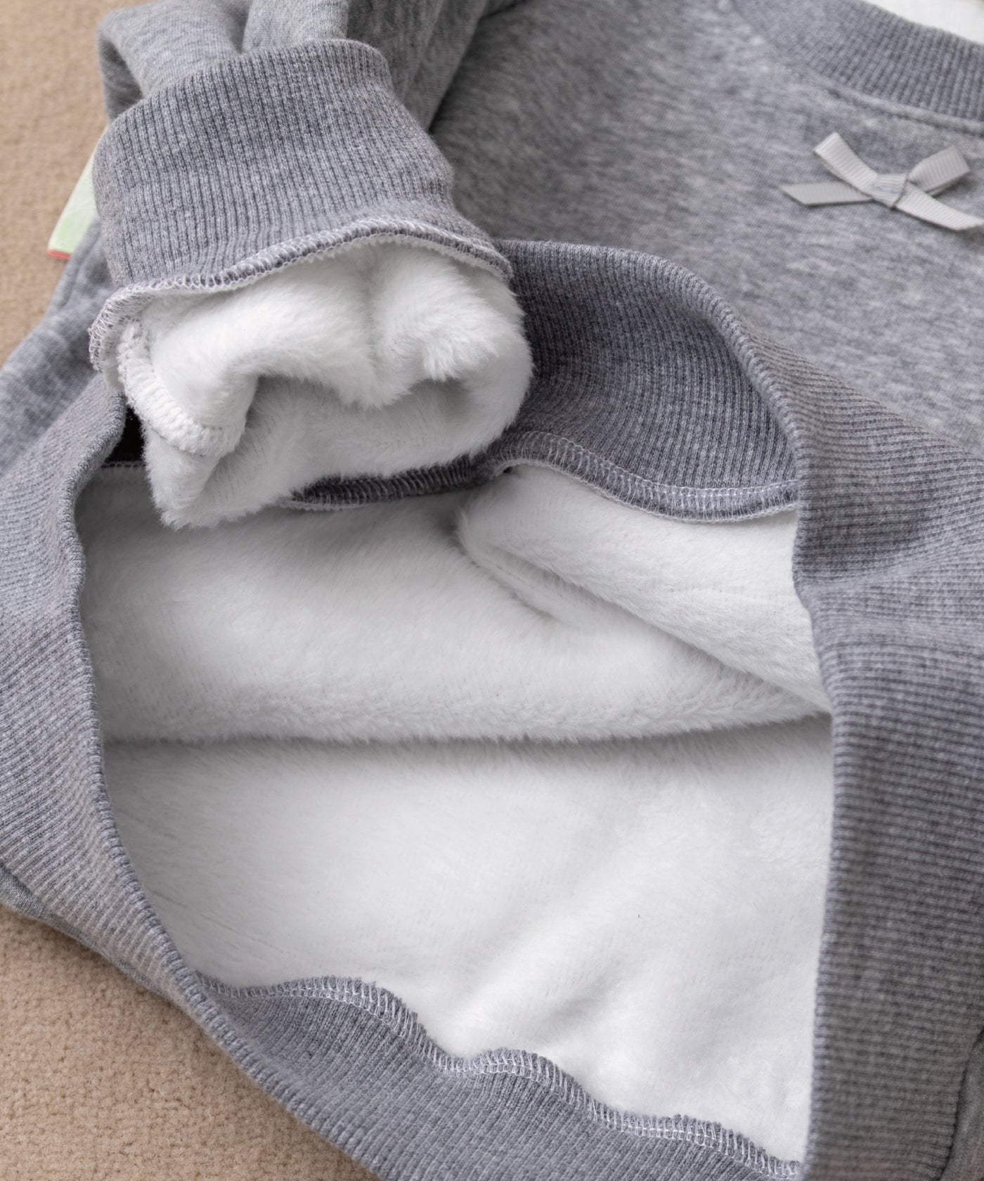もこもこスウェットトップ/フレンチグレー