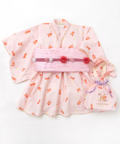 【数量限定】浴衣ドレススペシャル4点セット/金魚×こんぺいとう