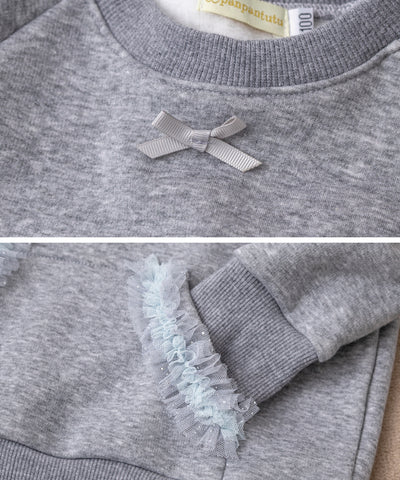 もこもこスウェットトップ/フレンチグレー