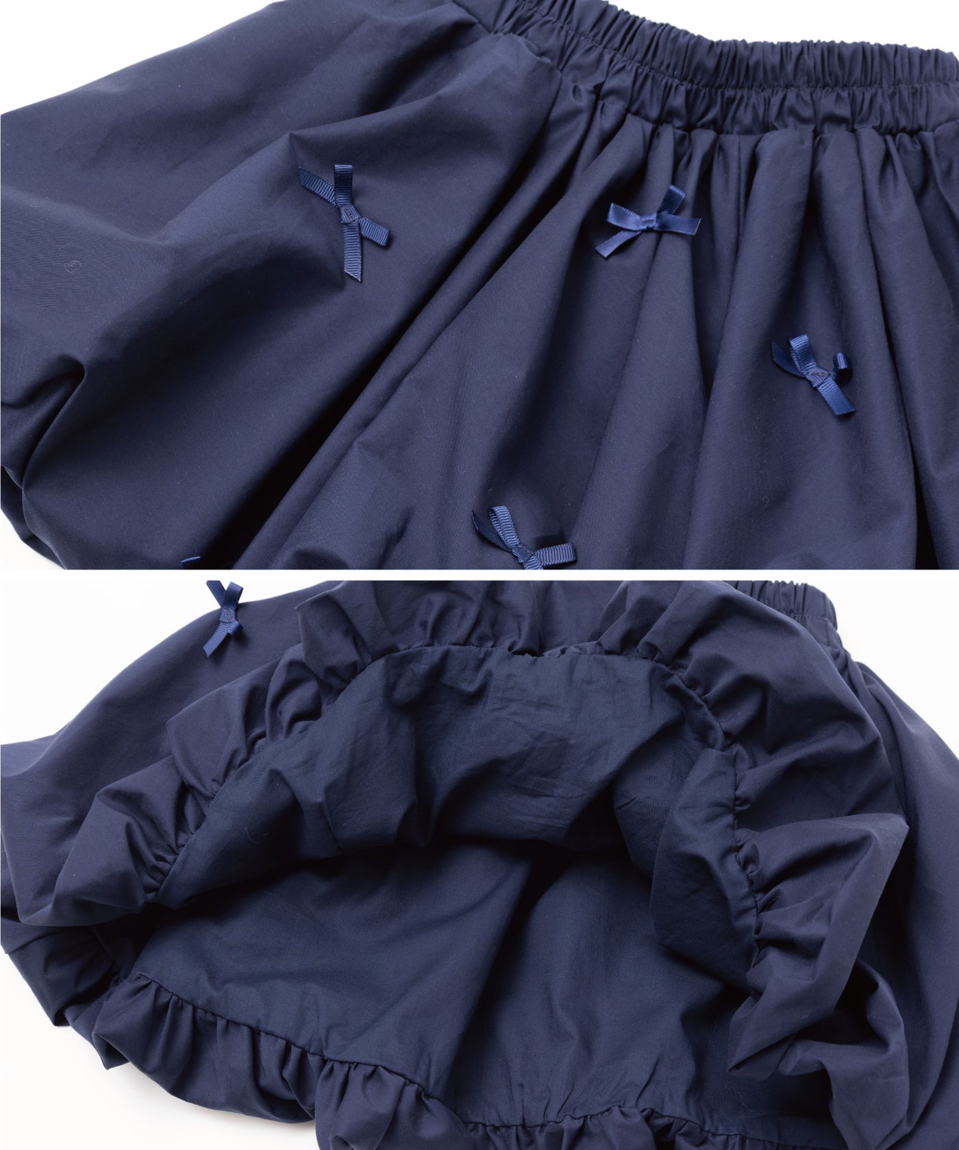 リボンパレードバルーンスカート/フレンチネイビー