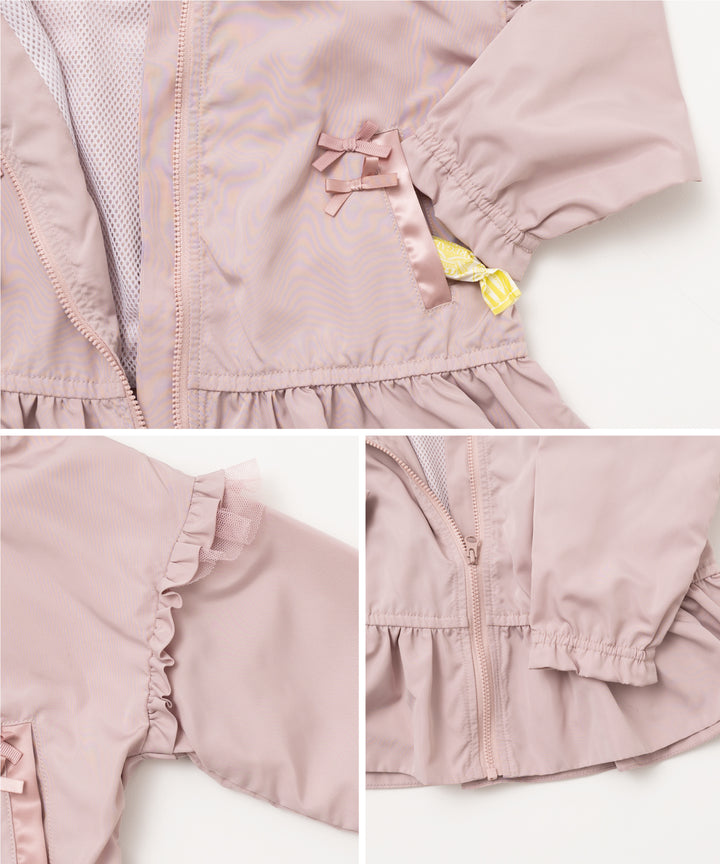 UVcutフレアウィンドブレーカー アウター ジャンバー レジャー 通園