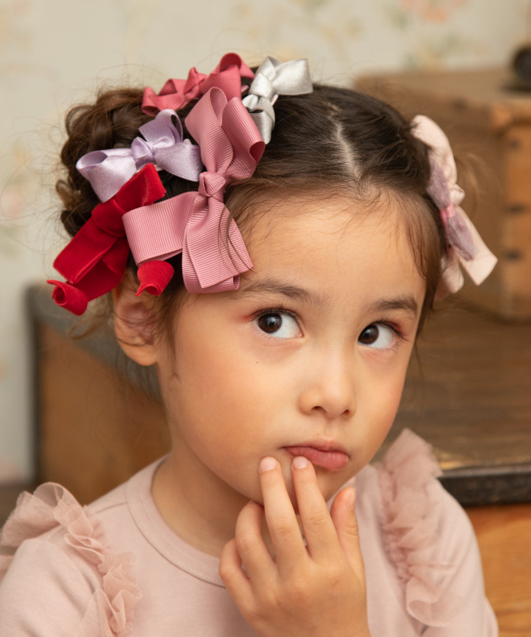 プリマリボンヘアゴム(2個セット) ヘアアクセ ヘアゴム こども 子供