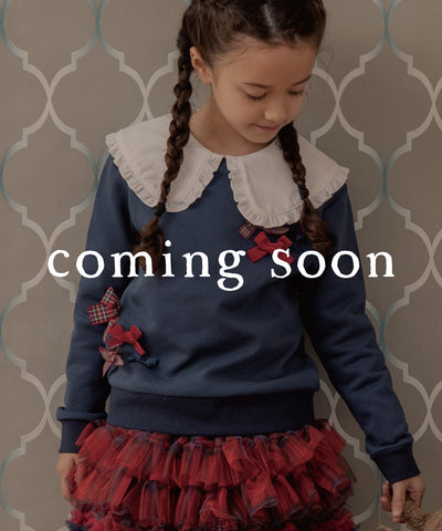 リボンリボンスウェットトップ/ロンドンネイビー