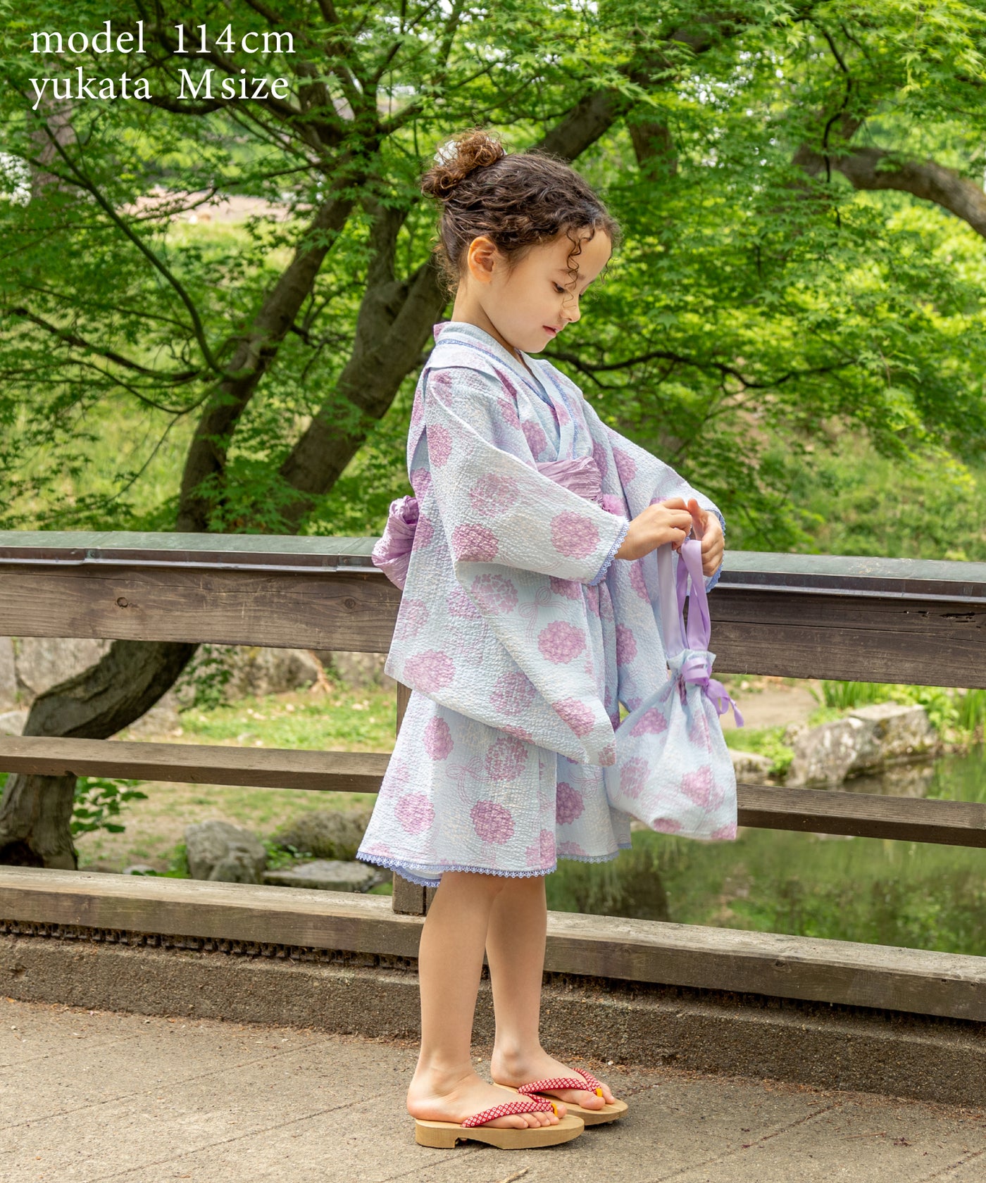 【数量限定】浴衣ドレススペシャル4点セット/紫陽花リボン