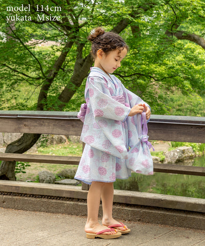 【数量限定】浴衣ドレススペシャル4点セット/紫陽花リボン