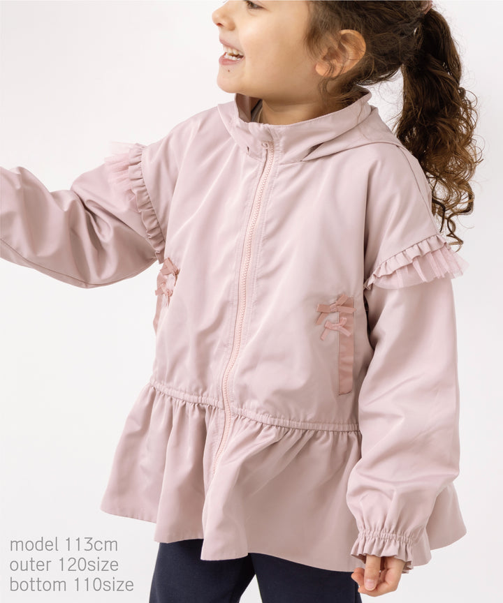 UVcutフレアウィンドブレーカー アウター ジャンバー レジャー 通園