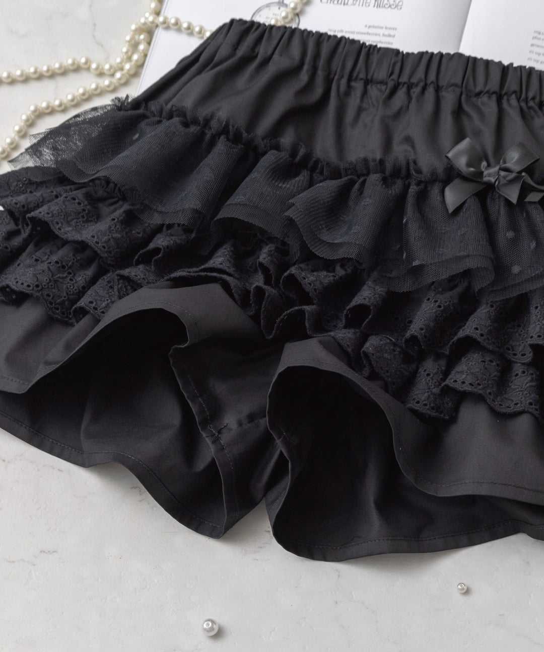 キュロット】 女の子 子供服 レース フリル可愛い 通園 ショートパンツ