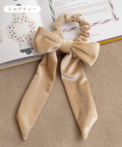 2wayファンリボンシュシュ(ベルベット)