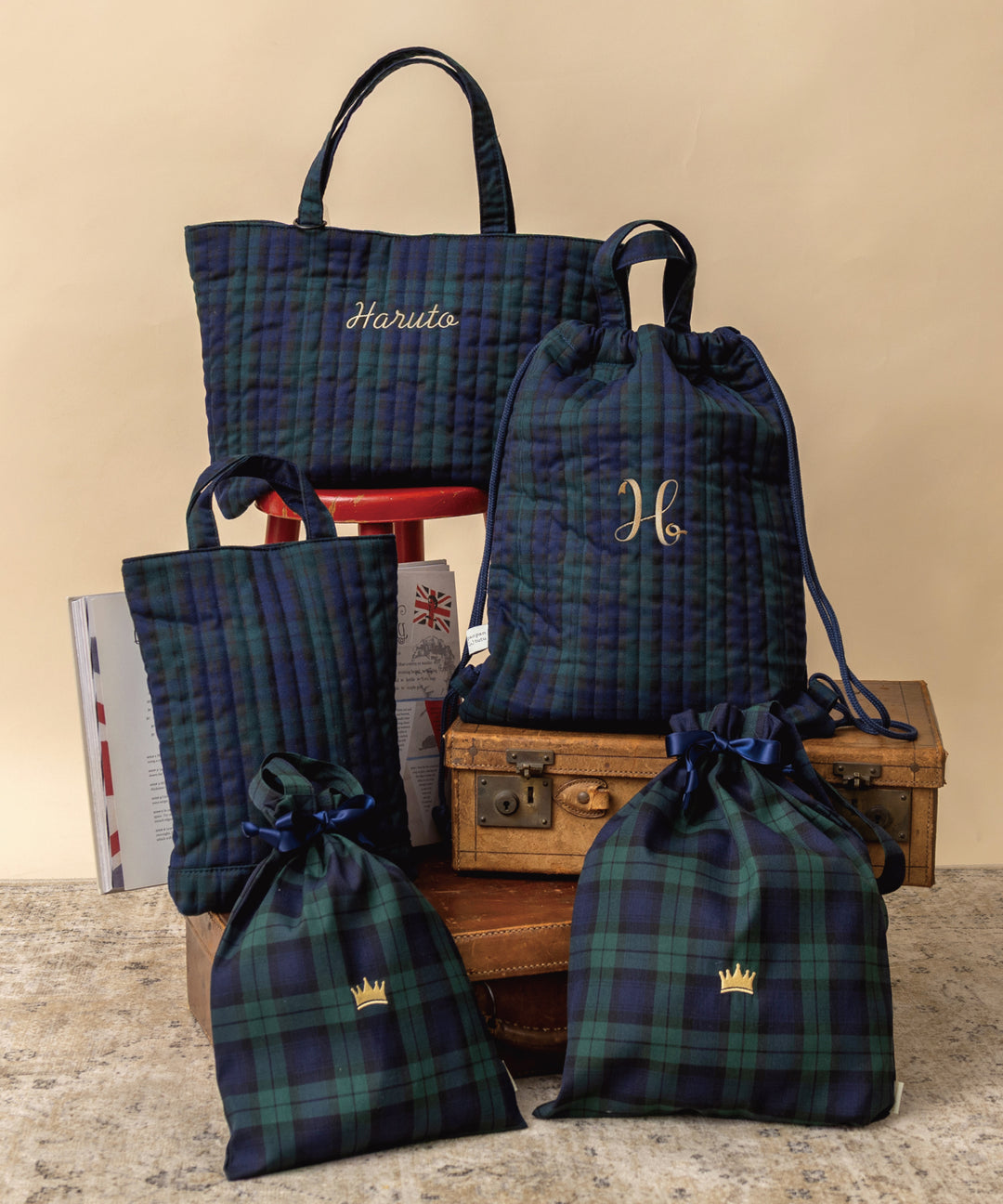 レッスンバッグ】 お受験 入学準備 男の子 女の子 絵本バッグ 名入れ