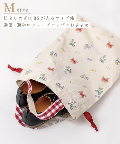 巾着トートバッグ/リボン＆フレンズ