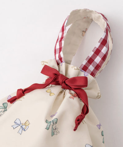 巾着トートバッグ/リボン＆フレンズ