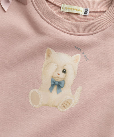 Peek a Boo!こねこスウェットトップ