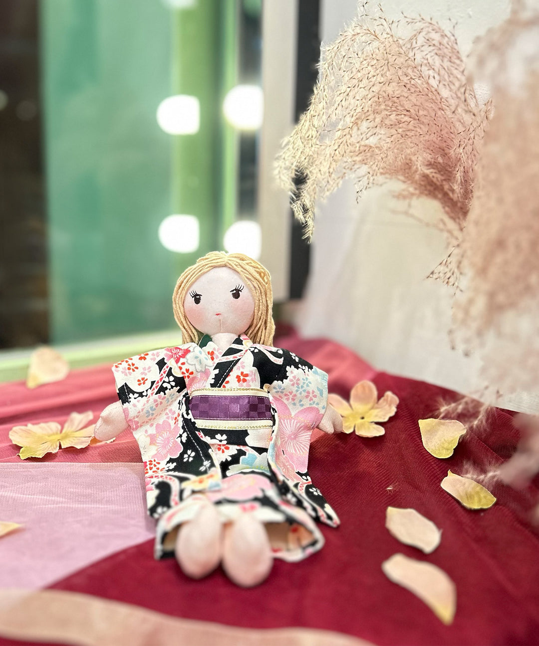 お人形お着物2点セット ドール 着せ替え おもちゃ ごっこ遊び