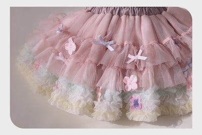 【限定】お花とリボンのデコレーションチュチュ/そらいろ