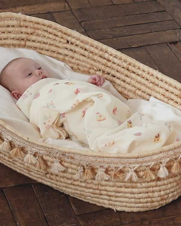 【サンリオキャラクターズ】ガーゼおくるみ3点セット