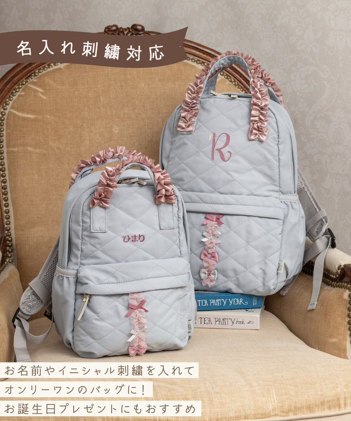 familiar - 【完売品】ファミリア フリル リボン リュックサック