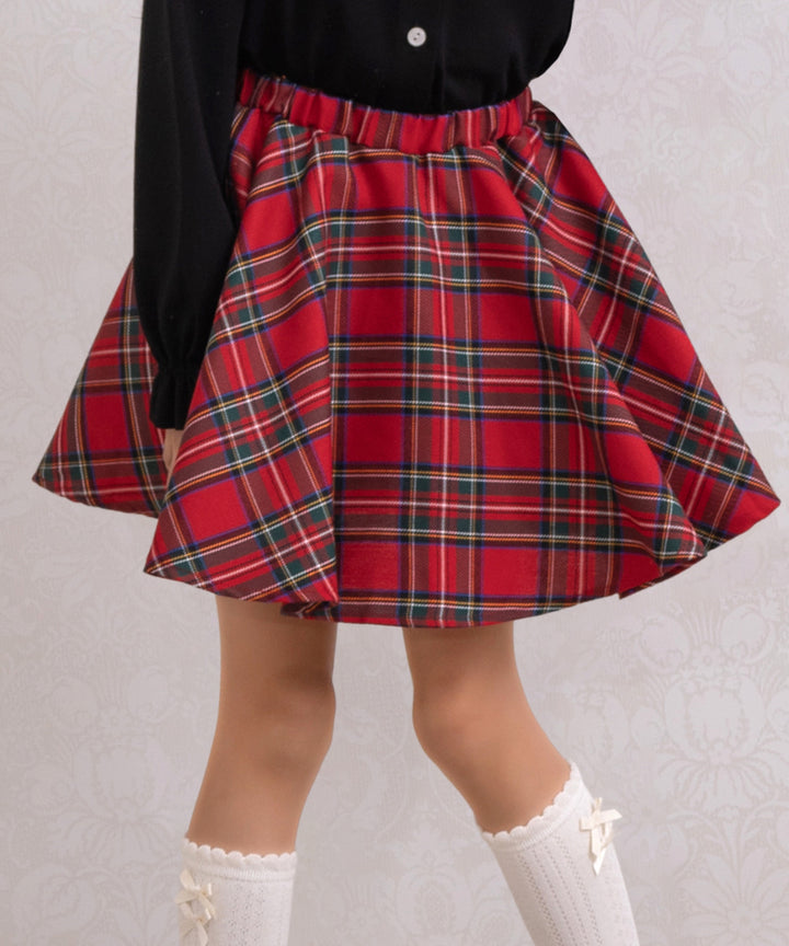 サーキュラースカート】 チェック柄 小学校 スカパン 通学 子供服