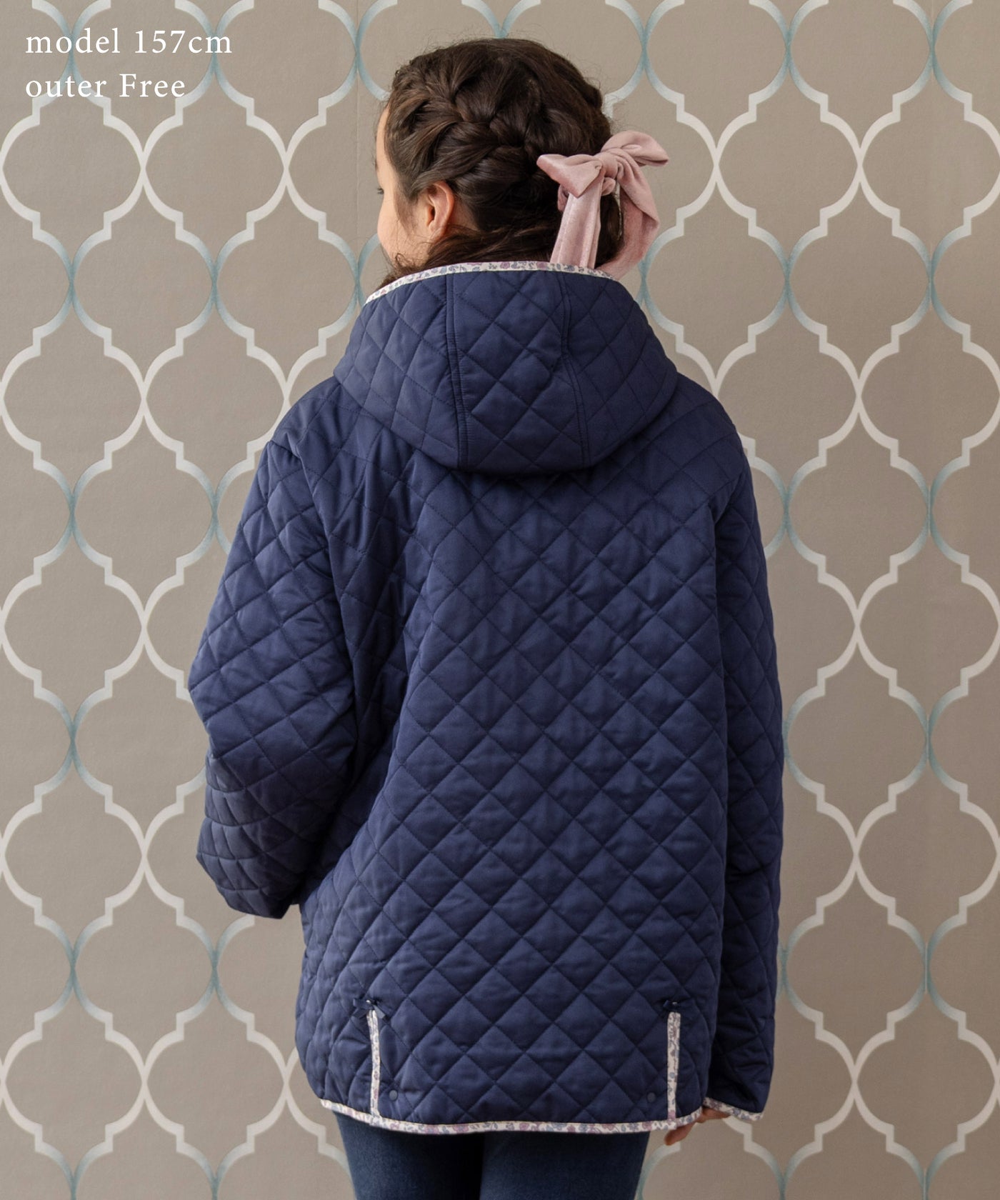 【ONLINE・直営限定】2wayフラワーキルトショートコート(ママサイズ)