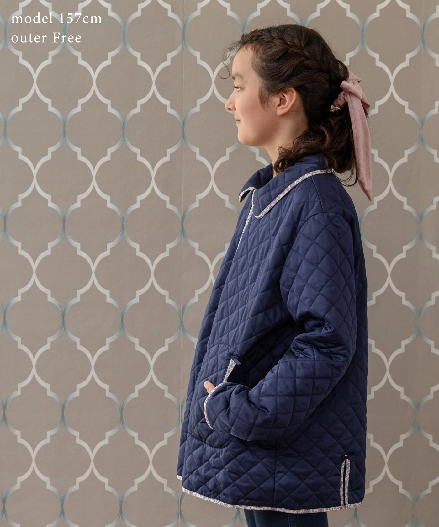 【ONLINE・直営限定】2wayフラワーキルトショートコート(ママサイズ)